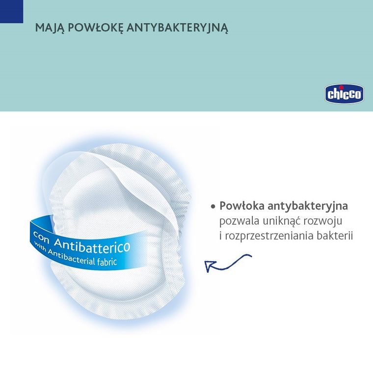 Chicco, wkładki laktacyjne, czarne, 60 szt.
