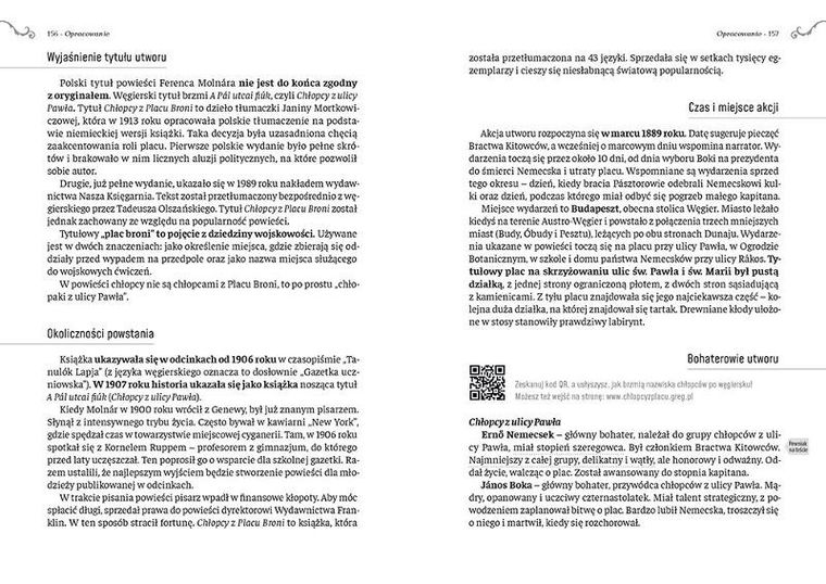 Chłopcy z Placu Broni. Opracowanie i streszczenie