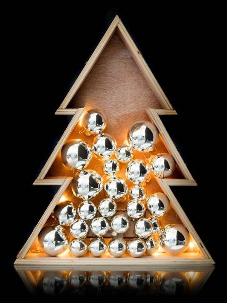 Choinka świąteczna, 15 LED, 38 cm