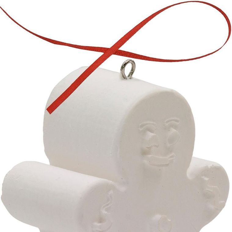 Christmas Decoration, Ciastek, ozdoba z gipsu do malowania