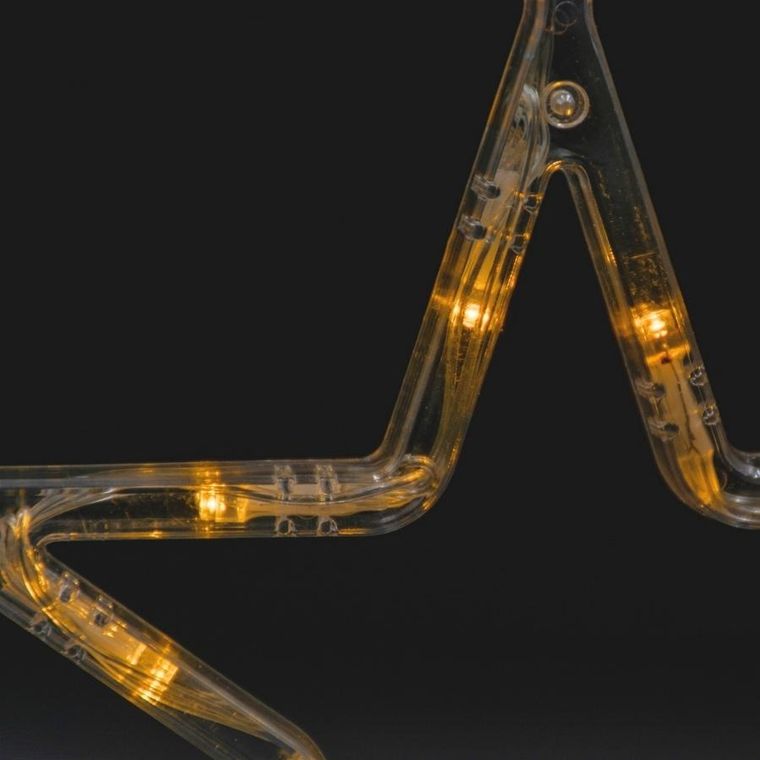 Christmas Decoration, dekoracja świetlna na okno LED, gwiazda, 10 LED