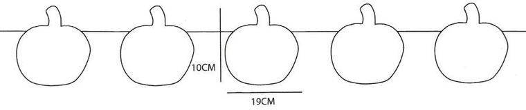 Christmas Decoration, girlanda dekoracyjna, dynie halloween