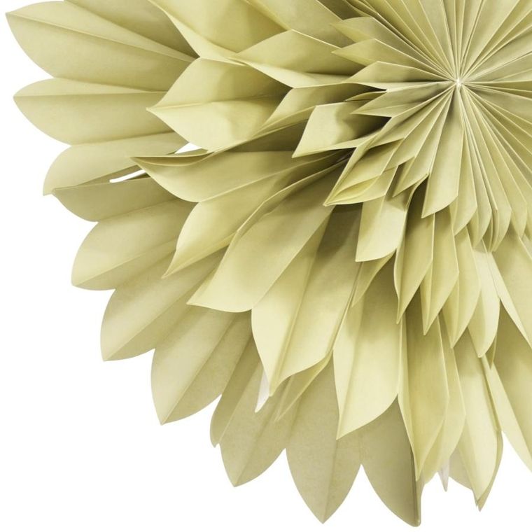 Christmas Decoration, gwiazda dekoracyjna 3D, wisząca, papierowa, zielona, 50 cm