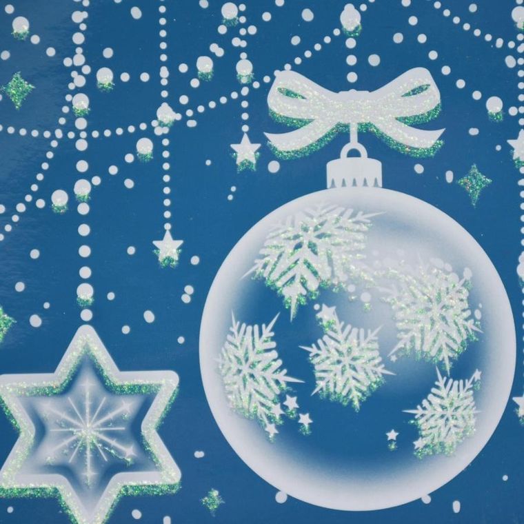 Christmas Decoration, naklejka na okno, 64-15 cm