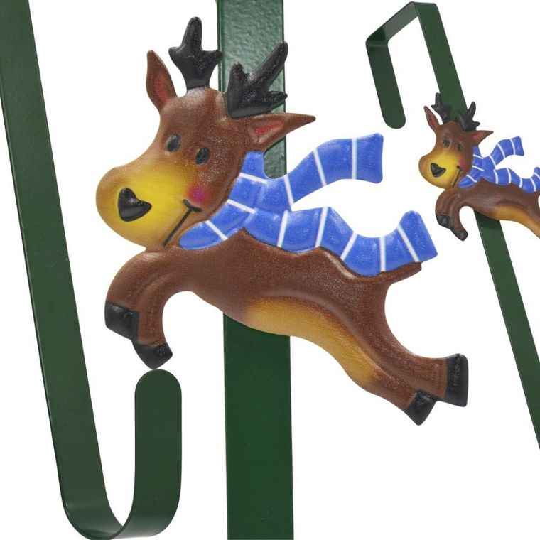Christmas Decoration, wieszak uchwyt do stroików, renifer, 39 cm