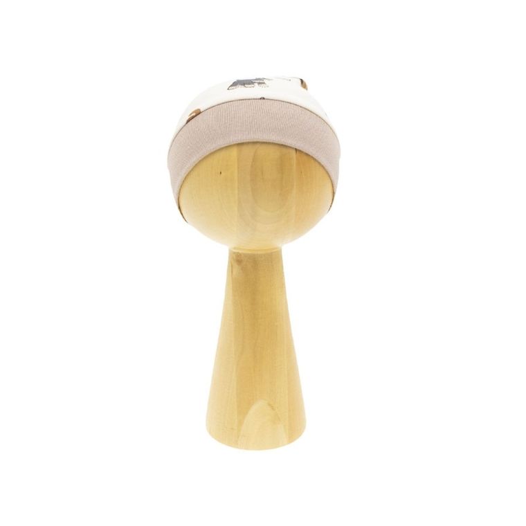 Chustka na głowę chłopięca, beżowa, Nicol