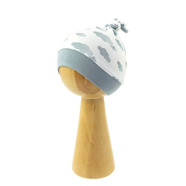 Chustka na głowę chłopięca, biało-niebieska, Nicol