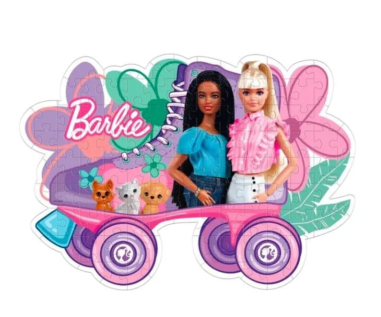 Clementoni, Barbie, Shaped, puzzle, 104 elementy