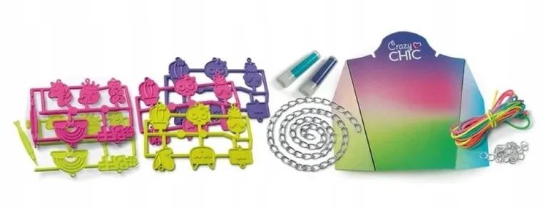 Clementoni, Crazy Chic, Kolorowe charmsy, zestaw do robienia bransoletek
