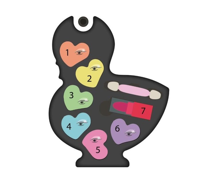 Clementoni, Crazy Chic, Mini kosmetyczka, łabądek