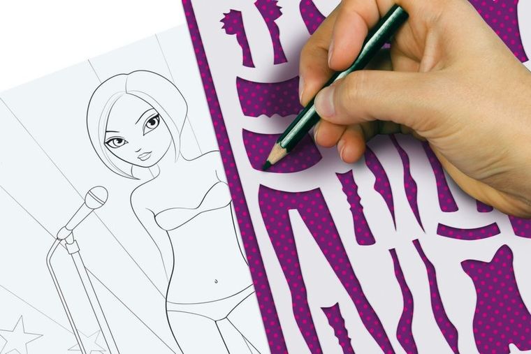 Clementoni, Crazy Chic, Szkicownik moda rock, zestaw kreatywny