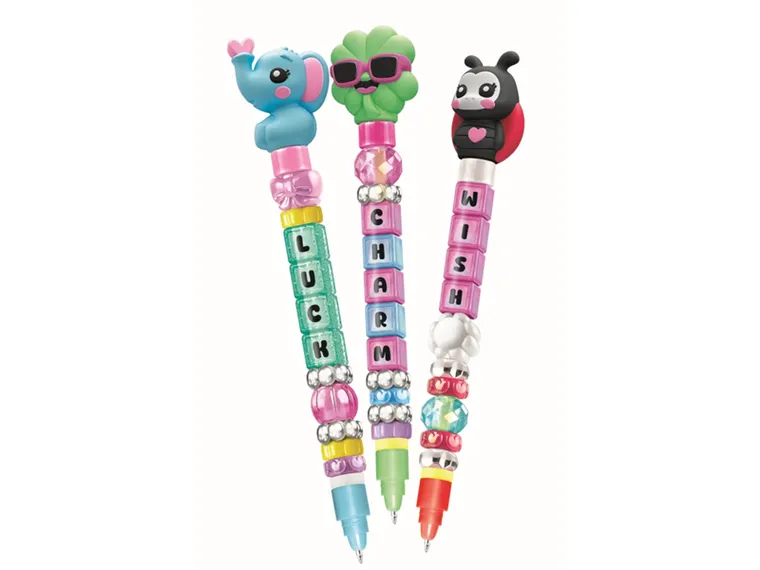 Clementoni, Idea, Mini fabryka długopisów z wiadomością, zestaw kreatywny, Szczęściarze