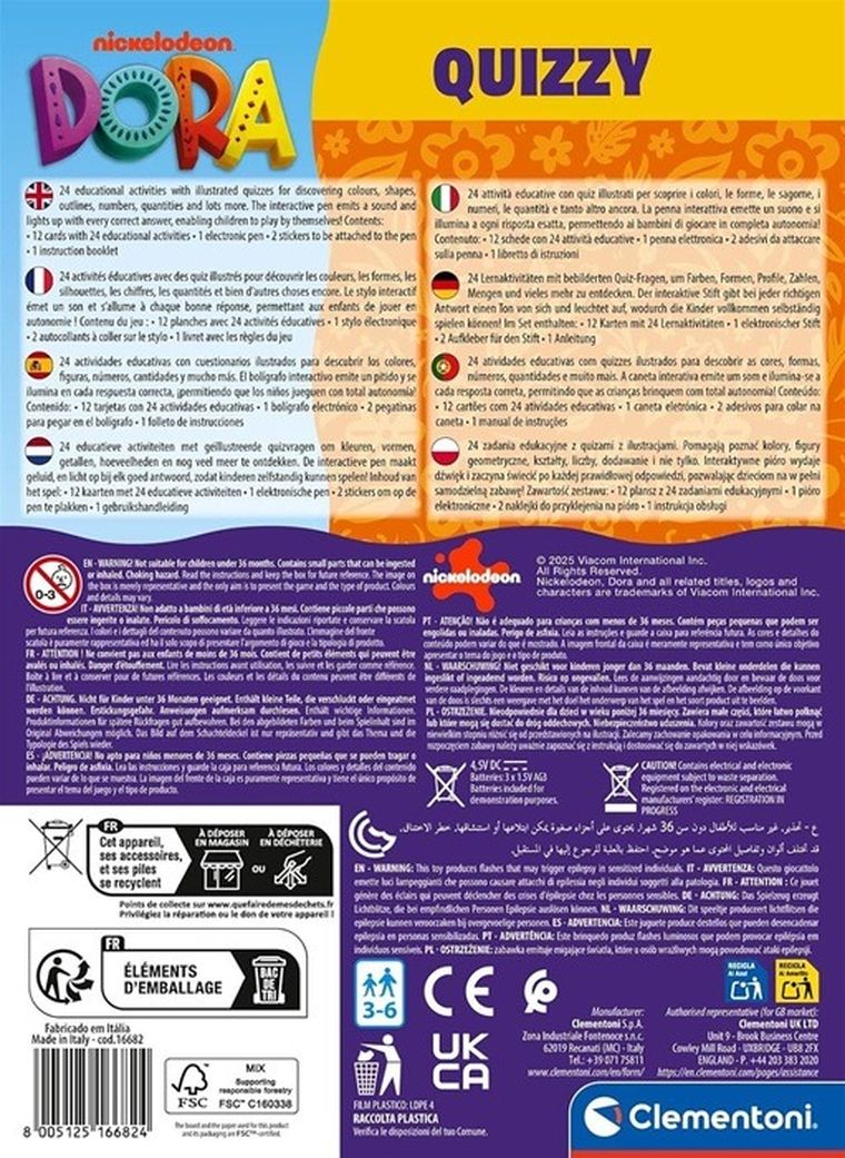 Clementoni, Interaktywny Quiz Dora