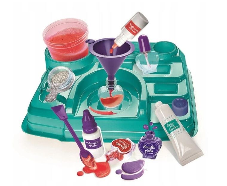 Clementoni, Naukowa Zabawa, Kolorowe Lakiery, zestaw do robienia lakierów do paznokci