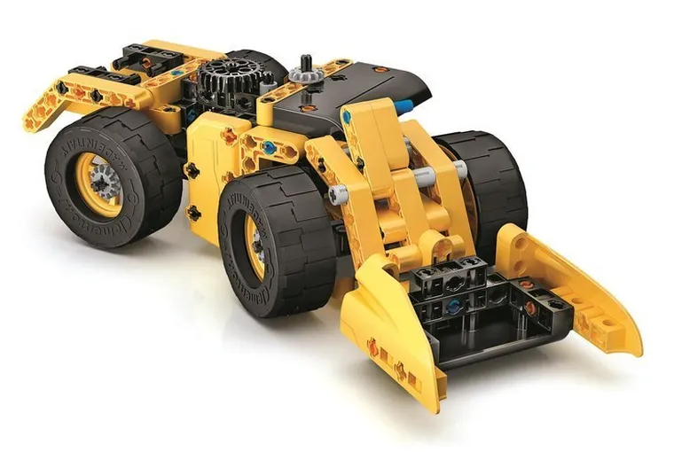 Clementoni, Naukowa Zabawa, Laboratorium mechaniki, Buldożer, 10 modeli, zestaw konstrukcyjny, 200 elementów