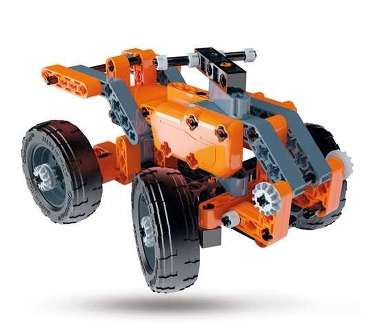 Clementoni, Naukowa Zabawa, Technologic, Laboratorium Mechaniki, Łazik i quad, zestaw edukacyjny, zestaw konstrukcyjny, 130 elementów