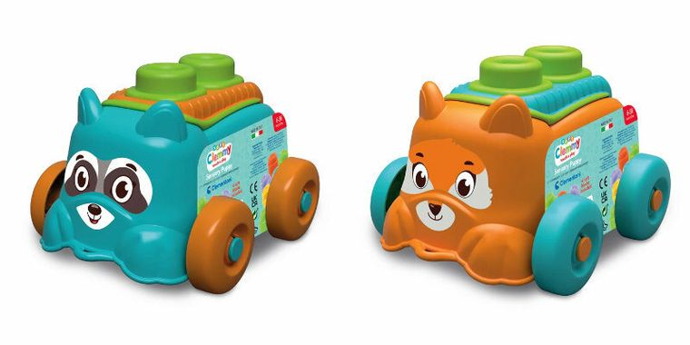 Clementoni, Soft Clemmy, Sensoryczny szczeniak, pojemnik do przenoszenia klocków