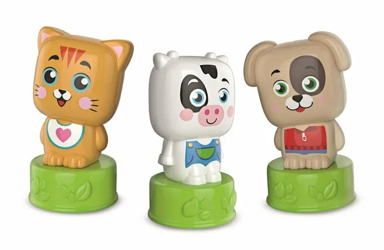 Clementoni, Soft Clemmy, Słodkie zwierzaki, miękkie klocki