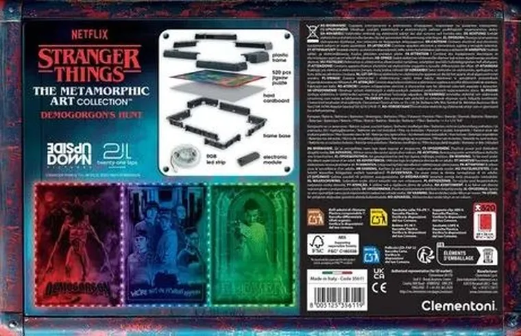 Clementoni, Stranger Things, Demogorgon, puzzle, 520 elementów