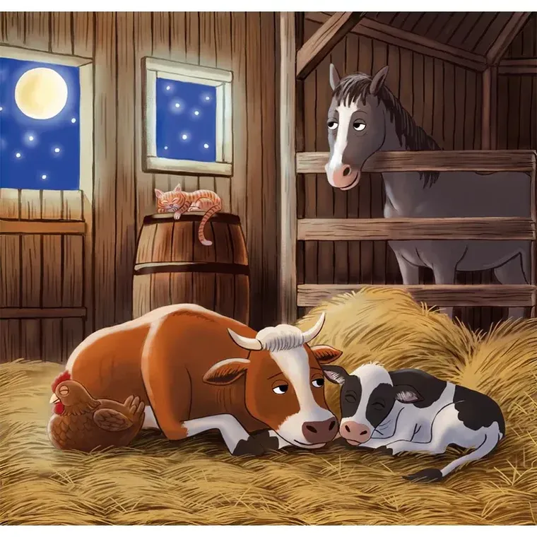 Clementoni, Super Color, Farm Moments, puzzle, 3-48 elementów