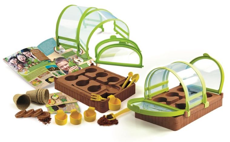 Clementoni, szklarnia eko, nasiona, doniczki, zestaw edukacyjny