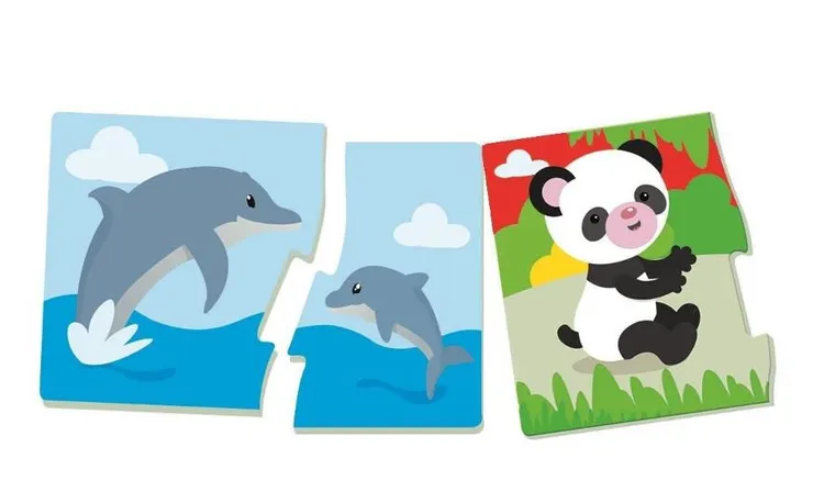 Clementoni, Uczę się bawiąc, Mamy i dzieci, układanka dopasuj pary