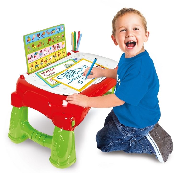 Clementoni, Uczę się bawiąc, przenośne biurko, stolik edukacyjny