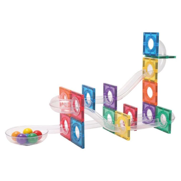 Cleverclixx, Ball Run Compact Pack Intense, klocki magnetyczne, 60 elementów