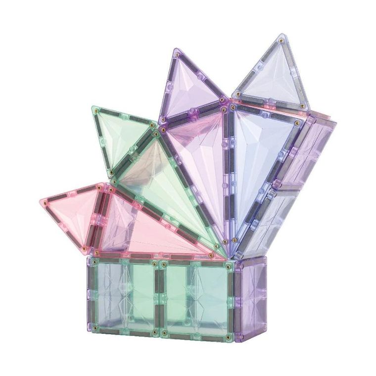 Cleverclixx, Geo Pack Pastel, klocki magnetyczne, 45 elementów