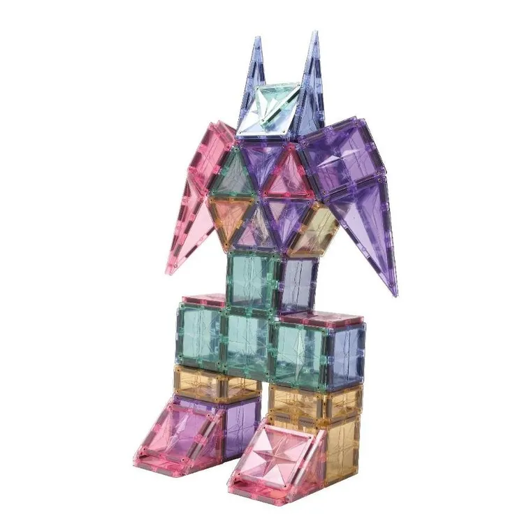 Cleverclixx, Large Creative Pack Pastel, klocki magnetyczne, 125 elementów