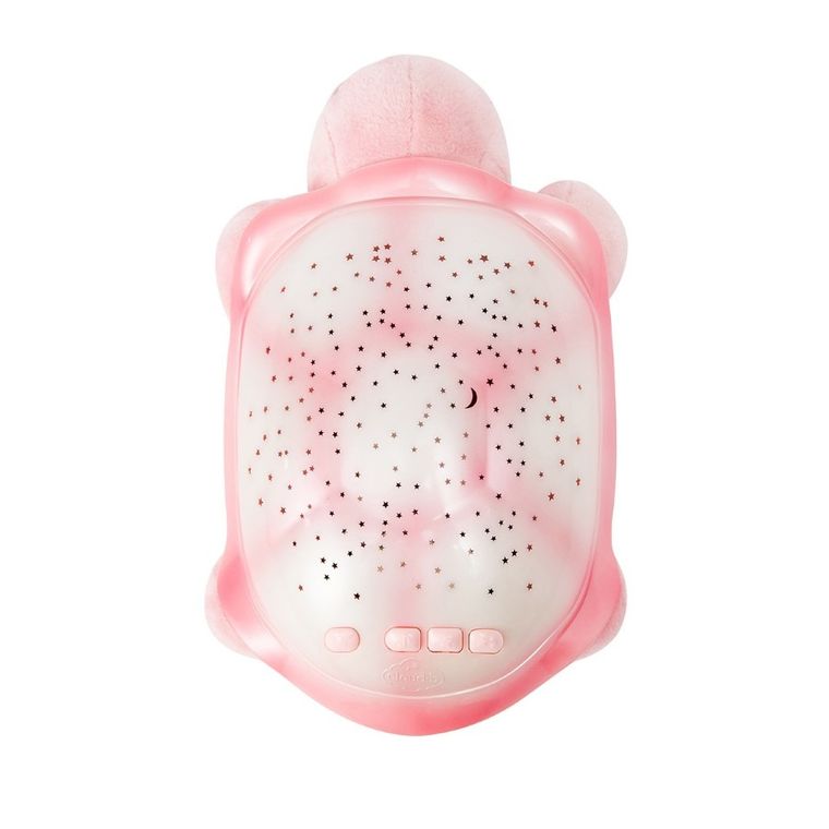 Cloud B, Twinkling Twilight, Turtle Aqua, Żółw, lampka nocna z projekcją świetlną, róż