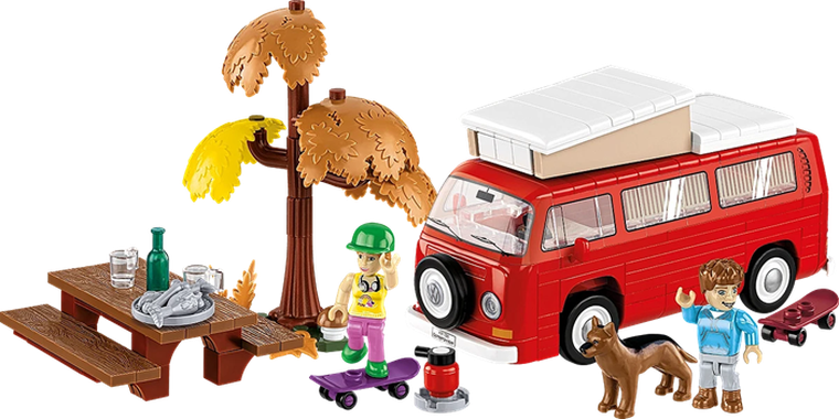 Cobi, Action Town, Volkswagen T2A Camper Van, klocki, 272 elementy