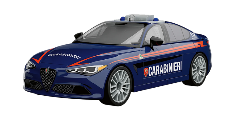 Cobi, Alfa Romeo Giulia Auad Carabinieri, klocki, 1:35, 99 elementów