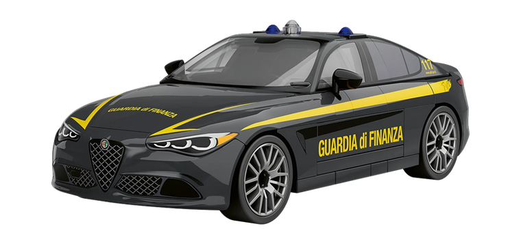 Cobi, Alfa Romeo Giulia Quardrifoglio Guardia di Finanza, klocki, 1:35, 97 elementów
