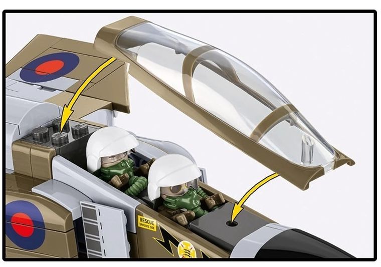 Cobi, Armed Forces, F-4M Phantom II, klocki, 1:48, 728 elementów