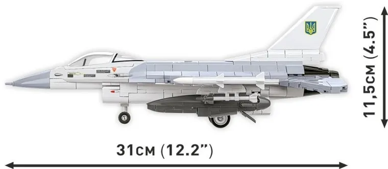 COBI, Armed Forces, Samolot wielozadaniowy F-16AM, Fighting Falcon UA, 500 klocków