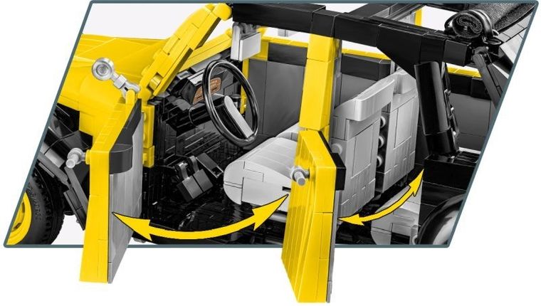 Cobi, Citroen, 2CV Charleston, 1:12, klocki, 1465 elementów