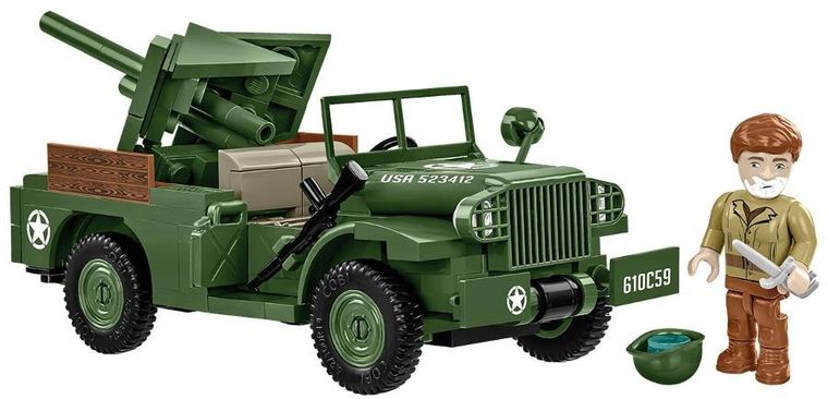 Cobi, Historical Collection WWII, 37 mm GMC M6 Fargo, 1:35, klocki, 230 elementów