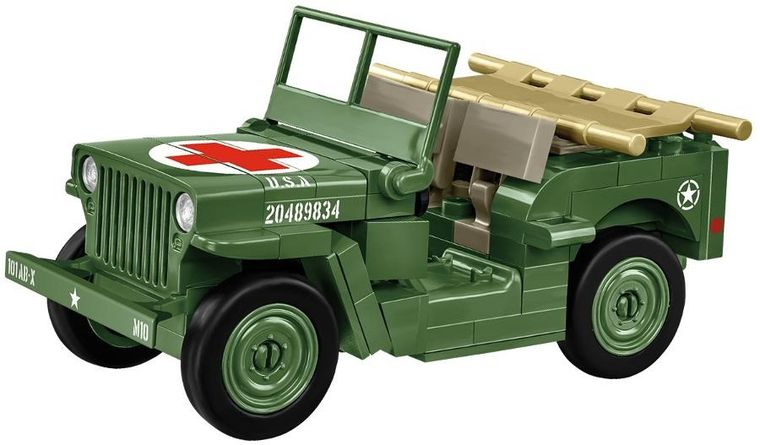 Cobi, Historical Collection WWII, Medical Willys MB, klocki, 130 elementów