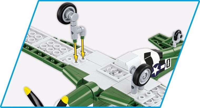 Cobi, Historical Collection WWII North American P-51 Mustang, amerykański jednosilnikowy myśliwiec, 152 klocki