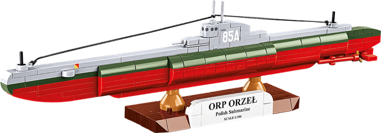 Cobi, Historical Collection, WWII, ORP Orzeł, klocki, 1:300, 193 elementy