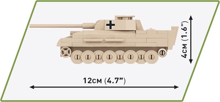 Cobi, Historical Collection WWII, Panzer V Panthe, klocki, 1:72, 126 elementów