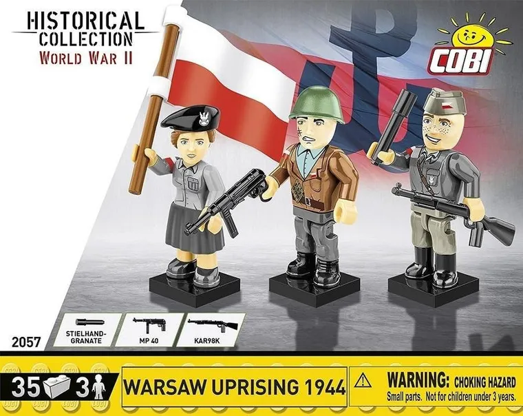 Cobi, Historical Collection WWII, Powstanie Warszawskie 1944, klocki, 35 elementów