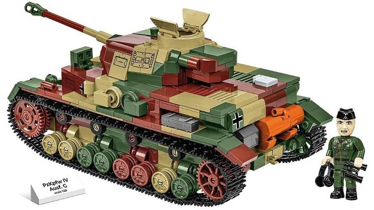 Cobi, Historical Collection WWII, PZKPFW IV Ausf.G, klocki, 1107 elementów