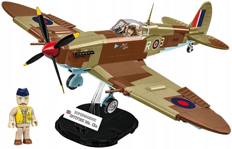 Cobi, Historical Collection WWII, Supermarine Spitfire Mk.IX E, klocki, 364 elementy