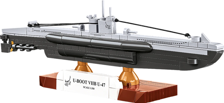 Cobi, Historical Collection, WWII, U-Boot VIIB U-47, klocki, 1:300, 165 elementów