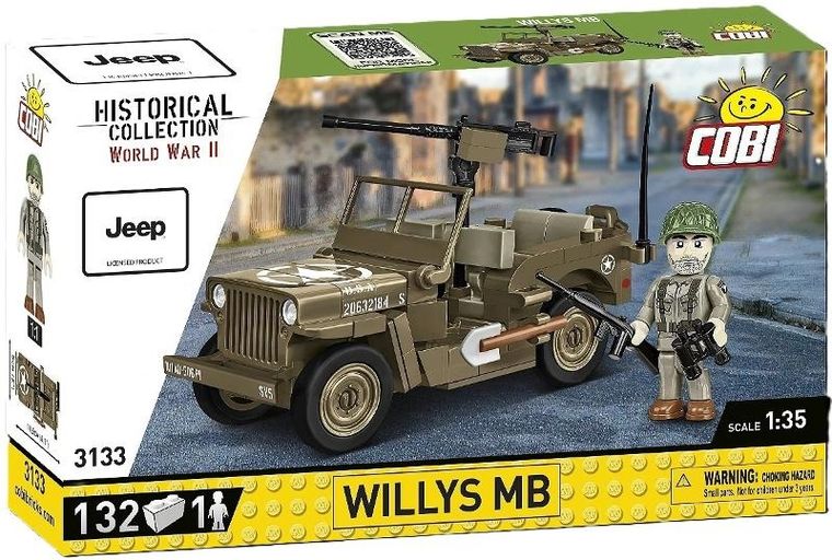 Cobi, Historical Collection WWII, Willys MB, klocki, 132 elementy