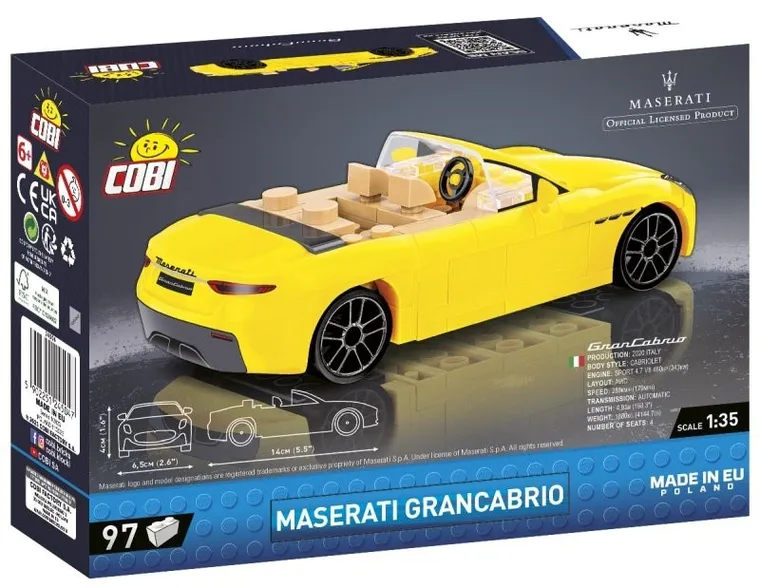 Cobi, Maserati GranCabrio, klocki, 97 elementów