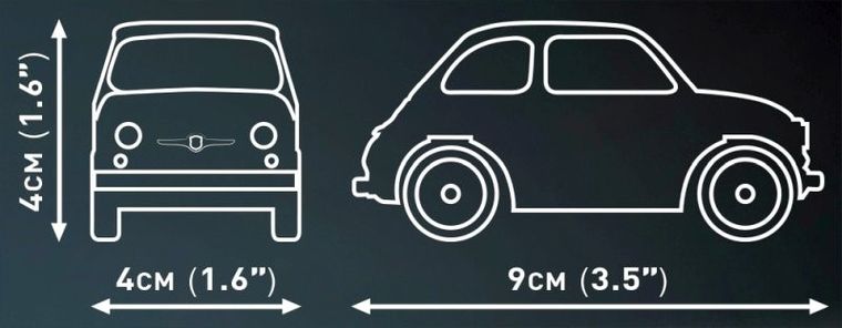 Cobi, Youngtimer Fiat Abarth 595, 70 klocków
