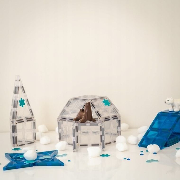 Coblo, magnetyczne klocki konstrukcyjne, Transparent, 20 elementów